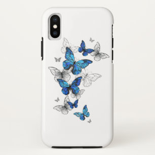 Case-Mate iPhone Case Papillons volants bleus Morpho