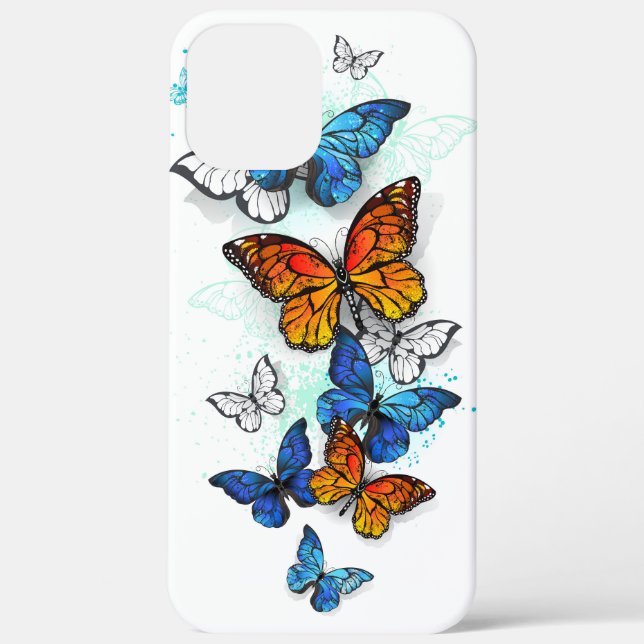 Coques Case-Mate iPhone Papillons volants Morpho et Monarch (Verso)