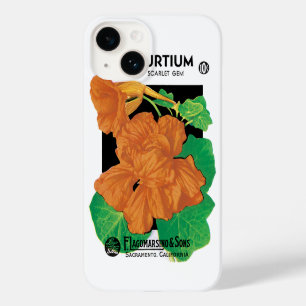 Coque Pour iPhone 14 Paquet de semences vintage Art Étiquette, Fleurs d