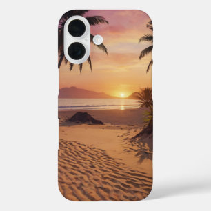 Coque Pour iPhone 16 Paradis du coucher de soleil