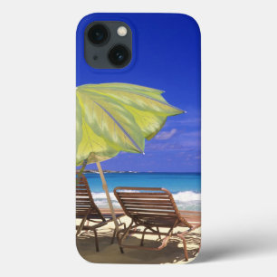 Etui iPhone 13 Parapluie de plage, Abaco, Bahamas