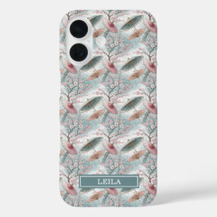 Coque Pour iPhone 16 Parapluie japonais motif Sakura monogrammé