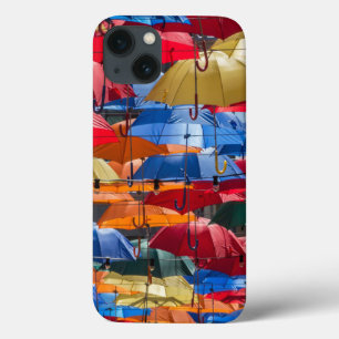 Case-Mate iPhone Case Parapluies colorées dans le ciel bleu orange rouge