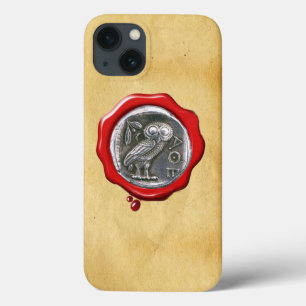 Case-Mate iPhone CASE PARC D'ARGENT ROUGE EN CIRE ROUGE ANTIQUE OWL