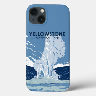 Case-Mate iPhone Case Parc national de Yellowstone Vieux fidèles Vintage