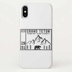 Case-Mate iPhone Case Parc national Vintage Grand Teton Wyoming Mountain
