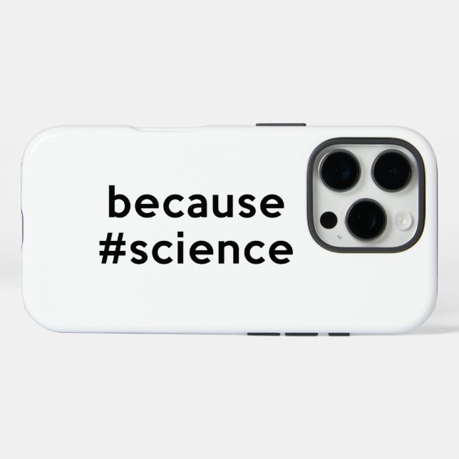 Coques Case-Mate iPhone Parce que la science (Verso (horizontal))