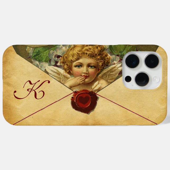 COQUES Case-Mate iPhone PARCHEMENT DE SCELLULAIRE DE CIRE DU COEUR D'ANGE  (Verso (horizontal))