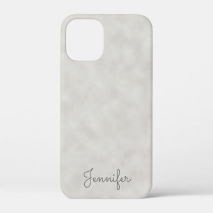 Case-Mate iPhone Case Parchemin gris élégant avec nom