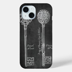 Coque Pour iPhone 15 paris scripts chic touches vintage chalkboard