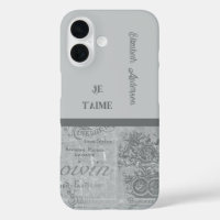 Parisien amoureux Français Vintage papier
