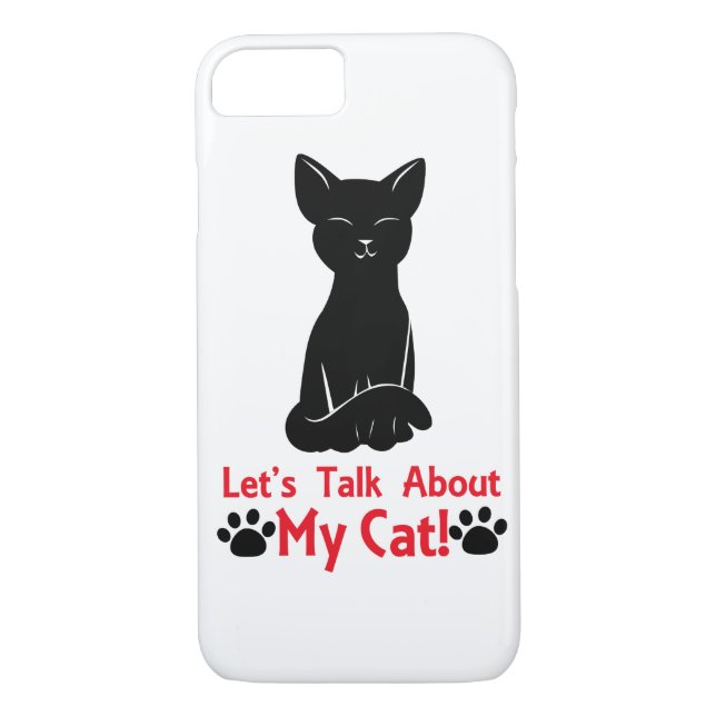 Coques Case-Mate iPhone Parlons de mon chat (Dos)