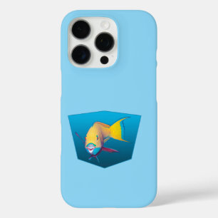 Coques iPhone 16 Pro Parrotfish - arrière - plan bleu dégradé  