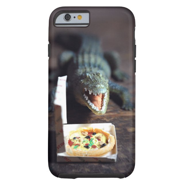 Coques Case-Mate iPhone Partie Phonecase de pizza d'alligator (Dos)