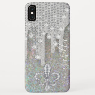 Case-Mate iPhone Case Parties scintillant Argent Et Diamants Sur Parties