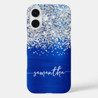 Parties scintillant argentée brillante Royal Blue 