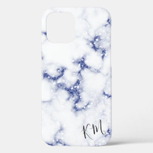 Case-Mate iPhone Case Parties scintillant bleue marbre personnalisé