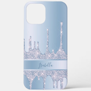 Case-Mate iPhone Case Parties scintillant bleue moderne gouttes sur mesu