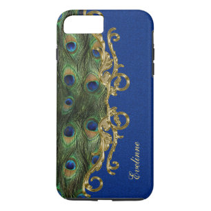 Case-Mate iPhone Case Parties scintillant Bleue Or ornement Peacock Plum