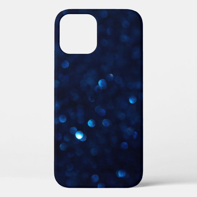 Coques Case-Mate iPhone Parties scintillant classique bleu lumières (Verso)