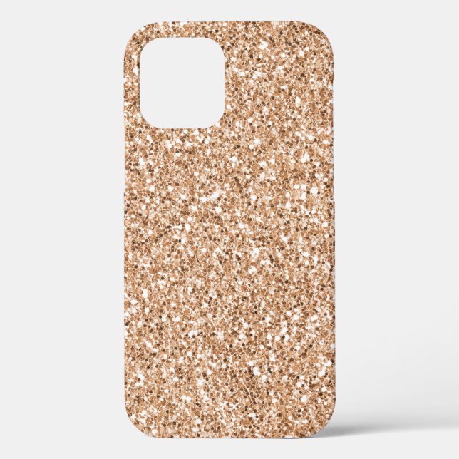 Coques Case-Mate iPhone Parties scintillant de broche Rose Gold Blush Glit (Verso)