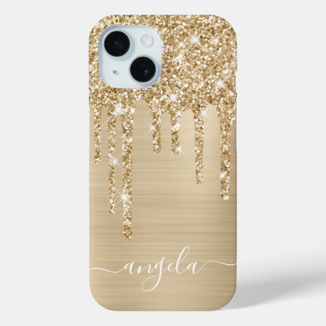Coques Case-Mate iPhone Parties scintillant de champagne gouttes Glam Girl (Verso)