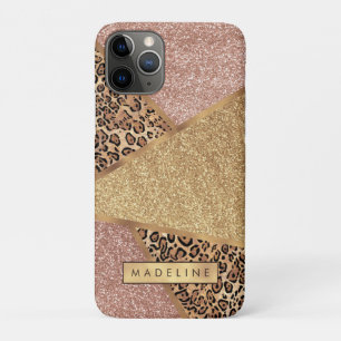 Case-Mate iPhone Case Parties scintillant de Motif de  Leopard Rose géom