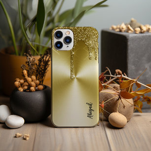 Case-Mate iPhone Case Parties scintillant de séchage métal or élégant