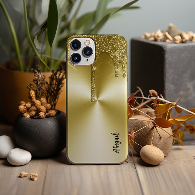 Coques Case-Mate iPhone Parties scintillant de séchage métal or élégant (Créateur téléchargé)