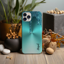 Parties scintillant de séchage Turquoise de luxe S