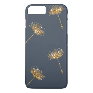 Coque iPhone 7 Plus Parties scintillant des Faux Bleus et Or de la Mar