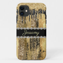 Parties scintillant d'or noir Nom du diamant à per