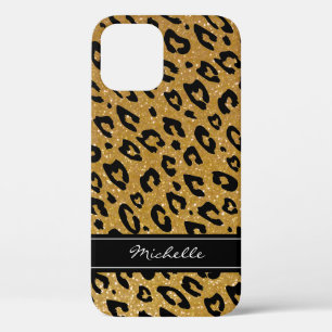 Case-Mate iPhone Case Parties scintillant d'or personnalisée léopard i