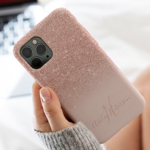 Case-Mate iPhone Case Parties scintillant d'or rose fillette ombre scint