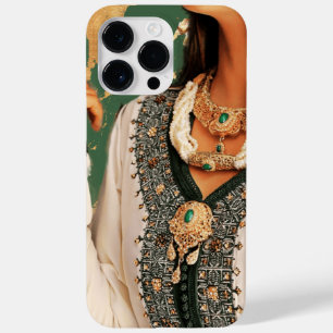 Coque Pour Pour iPhone 14 Pro Max parties scintillant d'or vert