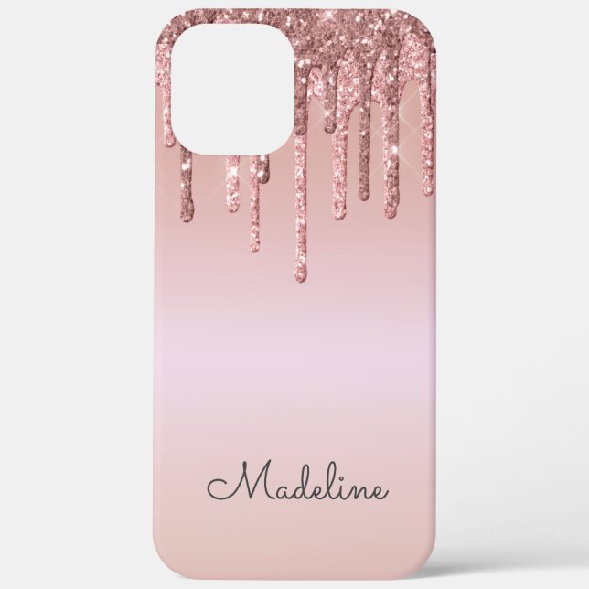 Coques Case-Mate iPhone Parties scintillant Drivers Rose Blush Pink Black  (Verso)