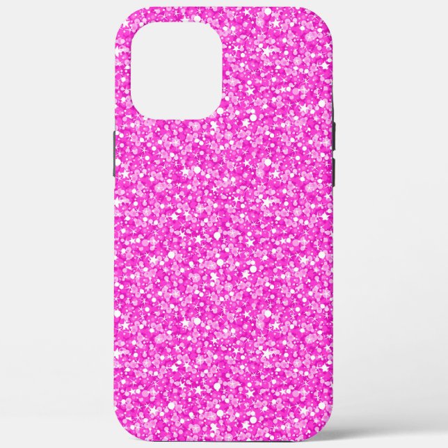 Coques Case-Mate iPhone Parties scintillant fausse rose chaude (Verso)