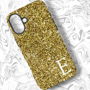 Coques iPhone 16 Plus Parties scintillant imprimée Gold Girly Stylish et