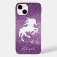 Parties scintillant Magenta Unicorn Coque-Mate coq