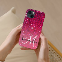 Parties scintillant moderne rouge et rose Nom des 