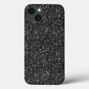 Case-Mate iPhone Case Parties scintillant noire gris argent foncé