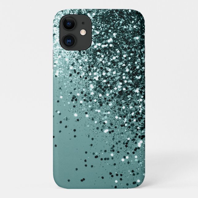 Coques Case-Mate iPhone Parties scintillant océanique de la Sirène Turquoi (Dos)