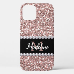 Case-Mate iPhone Case Parties scintillant or rose et pierres précieuses