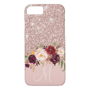 Case-Mate iPhone Case Parties scintillant or rose Floral Blush Rose Nom 