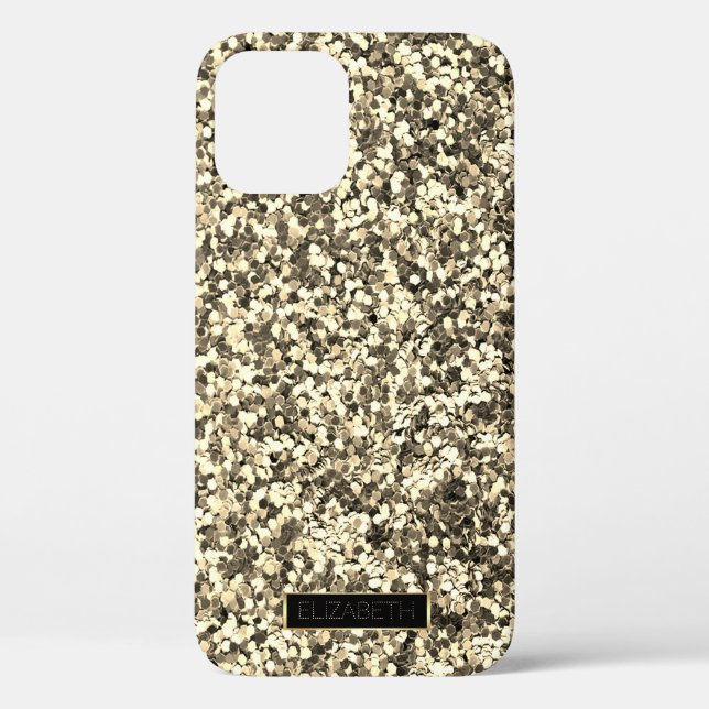 Coques Case-Mate iPhone Parties scintillant Or Sparkling tendance, Cadre p (Verso)