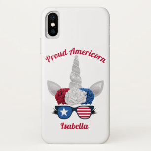 Case-Mate iPhone Case Parties scintillant Patriotique Rouge Bleu Bleu Un