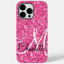 Parties scintillant pétillante rose monogrammée