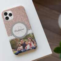 Parties scintillant photo Rose Gold Diamond Monogr