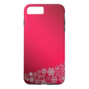 Coque iPhone 8 Plus/7 Plus Parties scintillant Red Snowflake