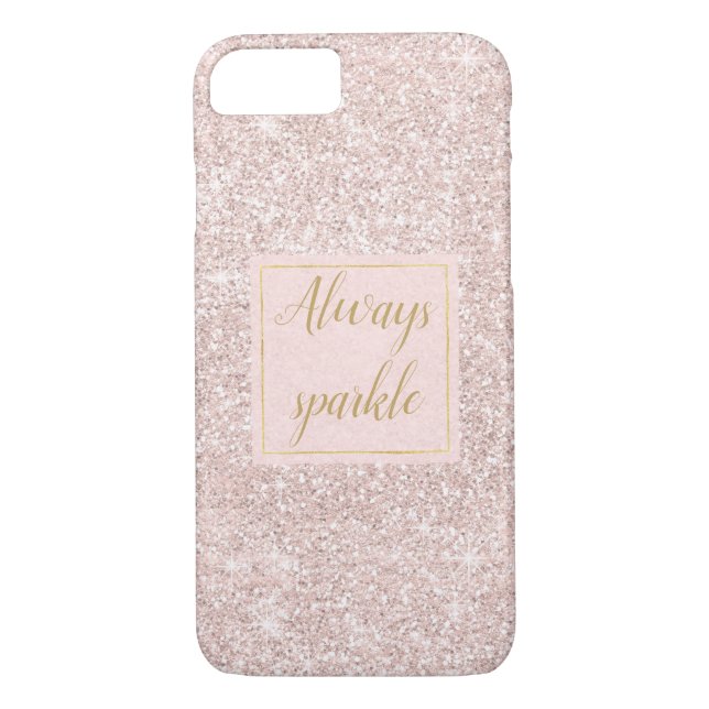 Coques Case-Mate iPhone Parties scintillant rose Faux (Dos)